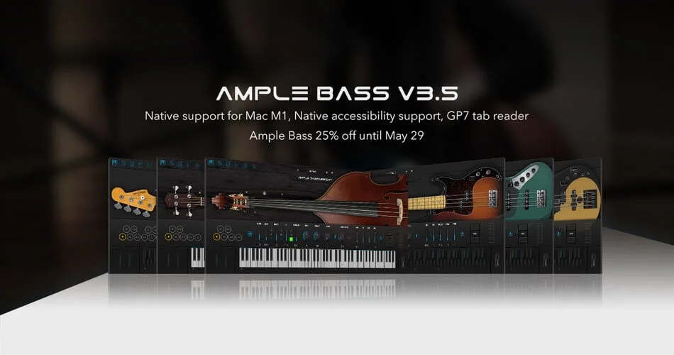 图片[1]-Ample Sound updates Electric and Acoustic Bass 更新乐器+25%的折扣-