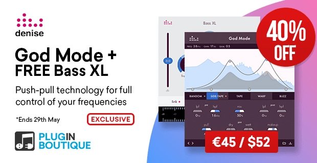 图片[1]-在Denise God Mode饱和插件+免费低音XL上节省40%-