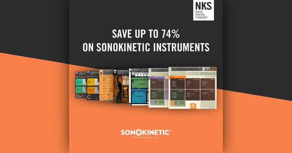 在Native Instruments的Sonokinetic合成工具上节省高达74%-