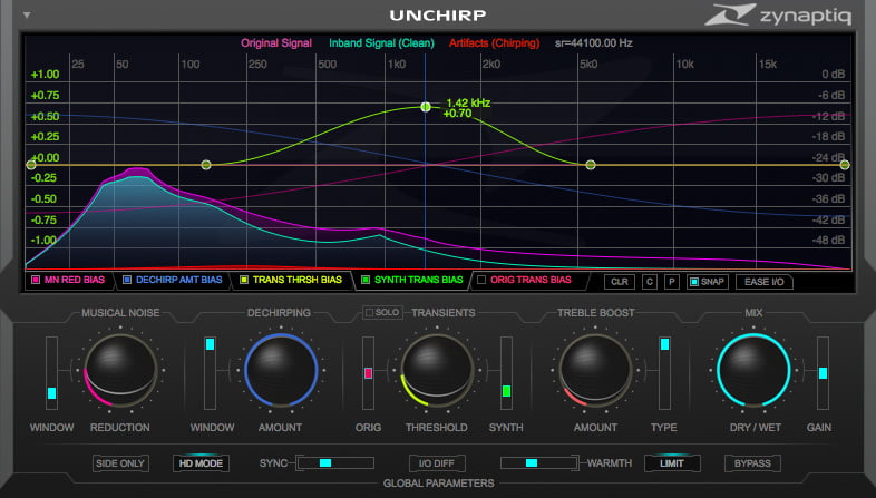 UNCHIRP编解码器工件删除和瞬态检索插件售价139美元-