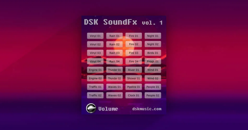 DSK Music发布DSK SoundFx第1卷免费rompler插件-