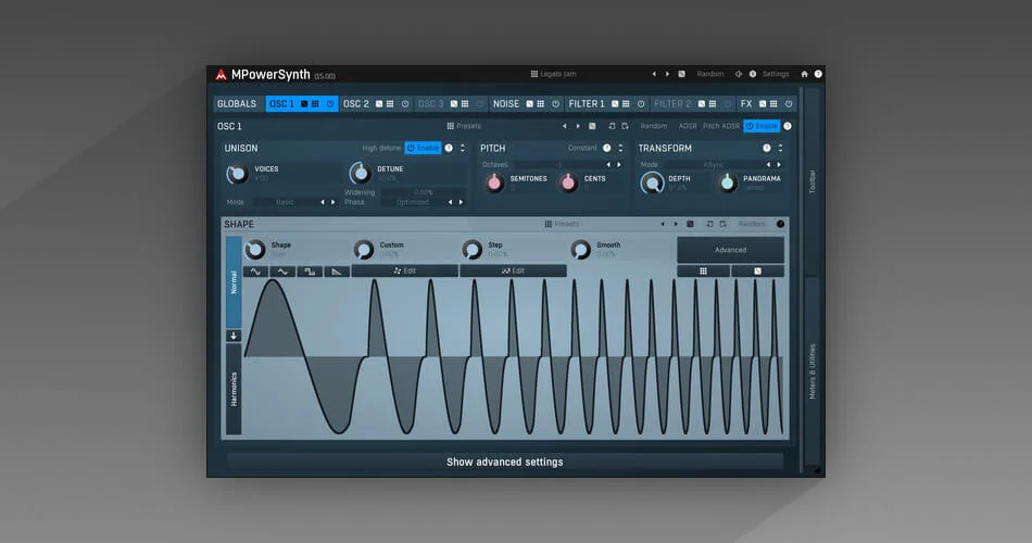 在Meldaproduction的MPowerSynth多功能合成器上节省60%-