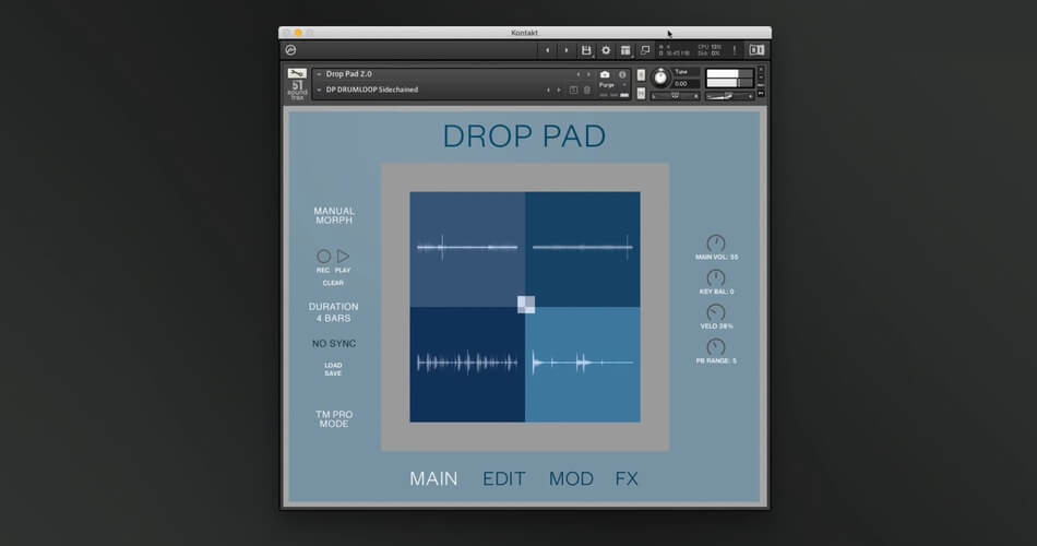 Sub51将Kontakt的Drop Pad仪器库更新为v2.0-