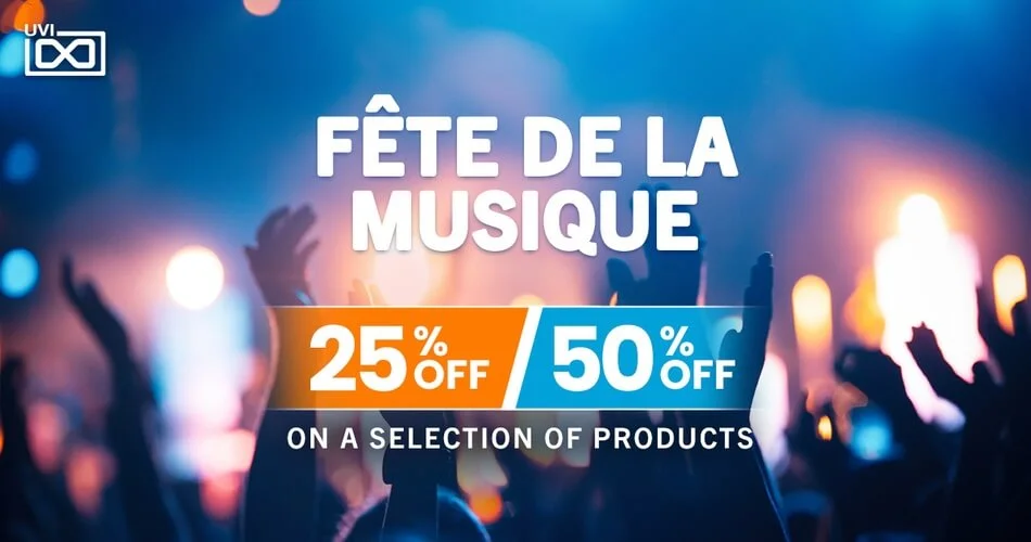 UVI Fête de la Musique Sale：虚拟乐器和插件高达50%的折扣-