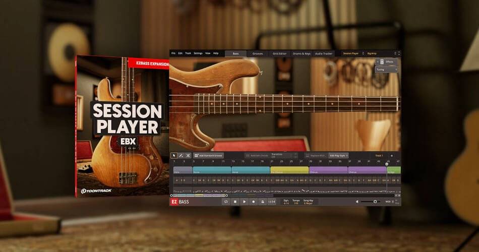 Toontrack为EZbass发布了Session Player EBX-