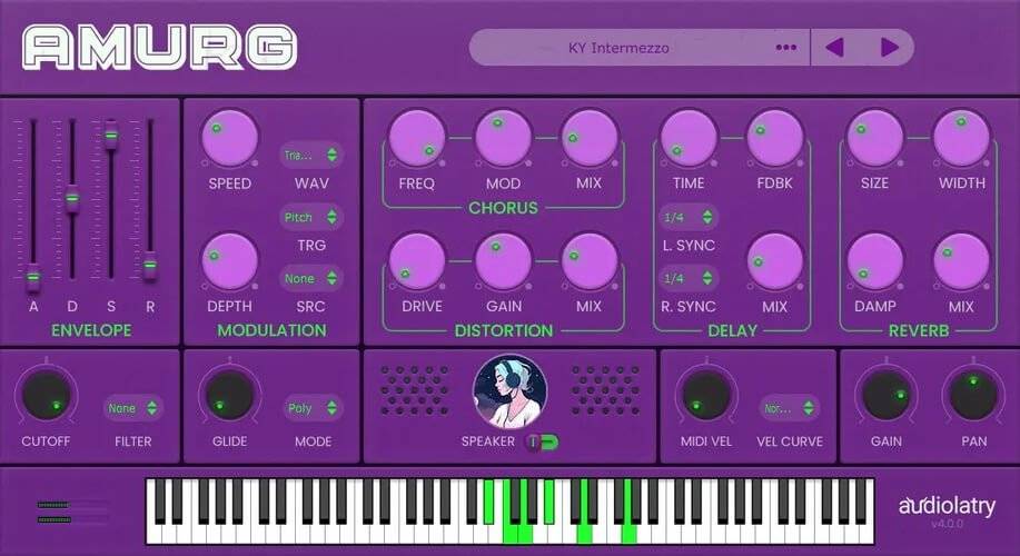 Audiolatry将Amurg lofi虚拟乐器插件更新到v4.0-