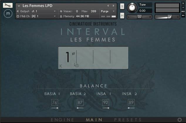 图片[1]-Cinematique Instruments的Interval Les Femmes Kontakt可节省30%-