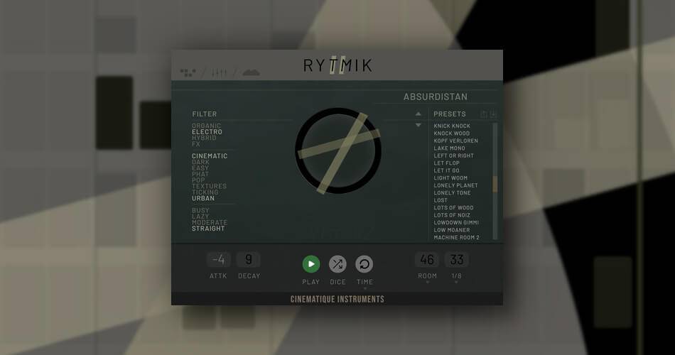 图片[1]-Cinematique Instruments为Kontakt Player发布了Rytmik 2-