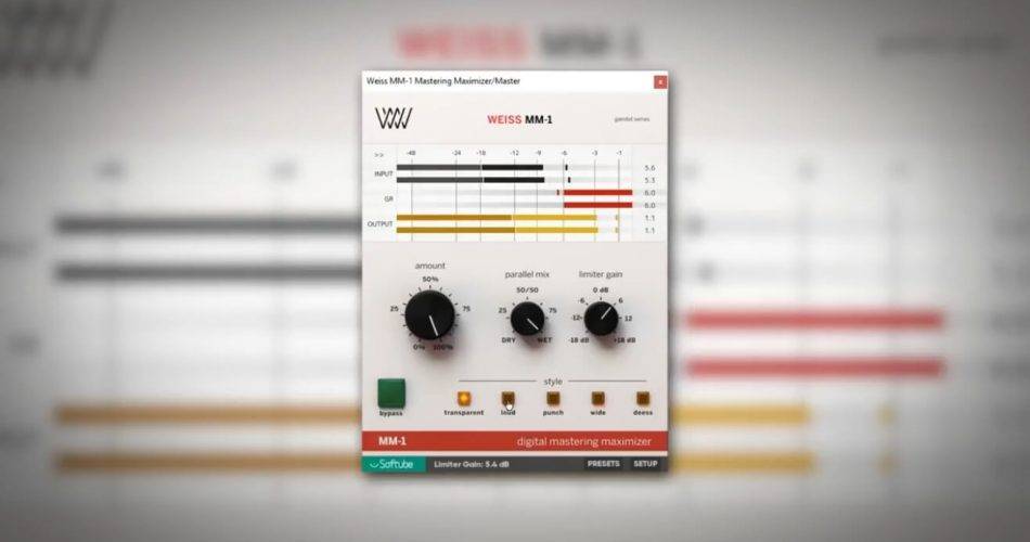 图片[1]-Softube Weiss MM-1 Mastering Maximizer以79美元的价格出售-