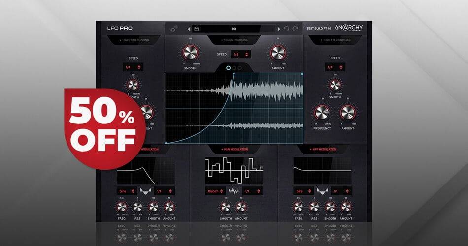 在Anarchy Audioworx的LFO Pro效果插件上节省50%-