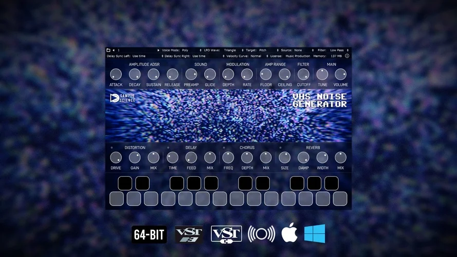 图片[1]-SampleScience发布VHS噪声发生器免费插件 | 音色插件资源网-音色插件资源网